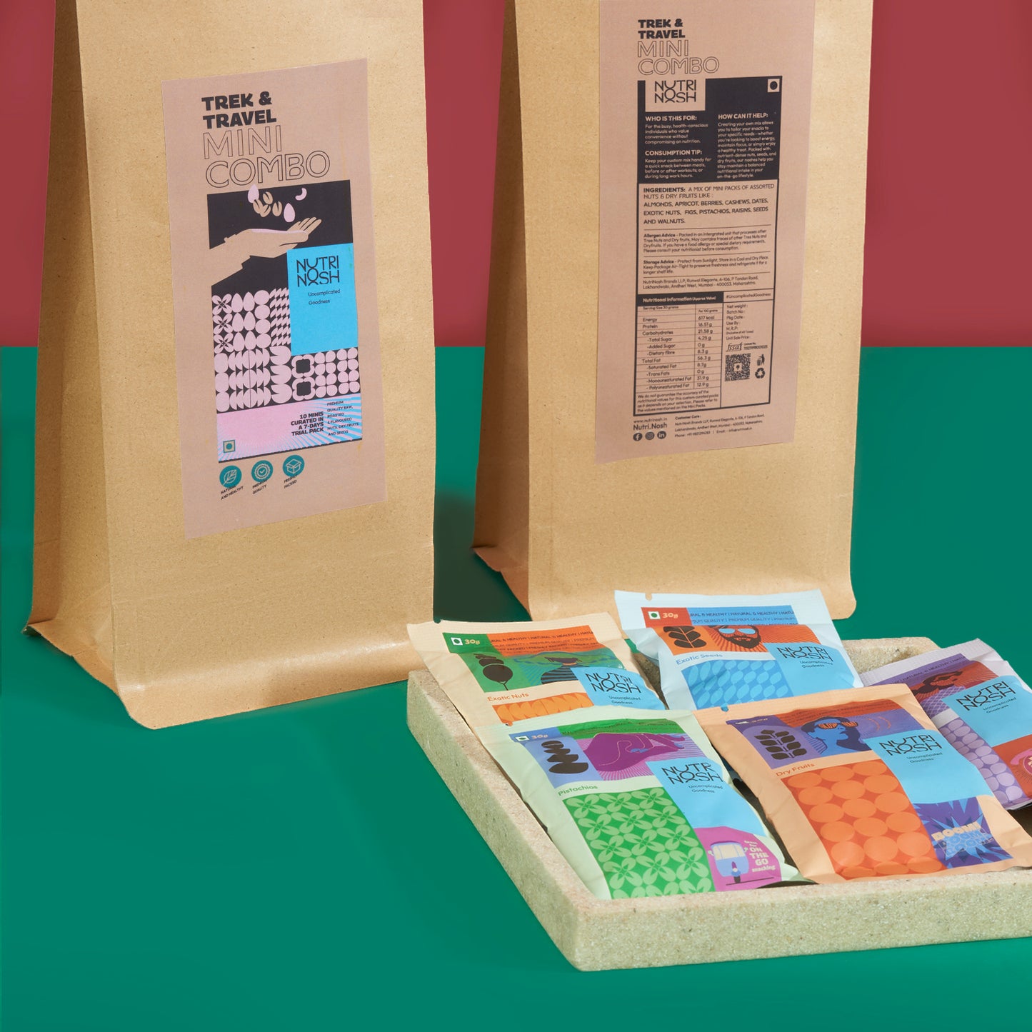 TRAVEL & TREK - MINI COMBO (15 mini packs x 25 gm each)