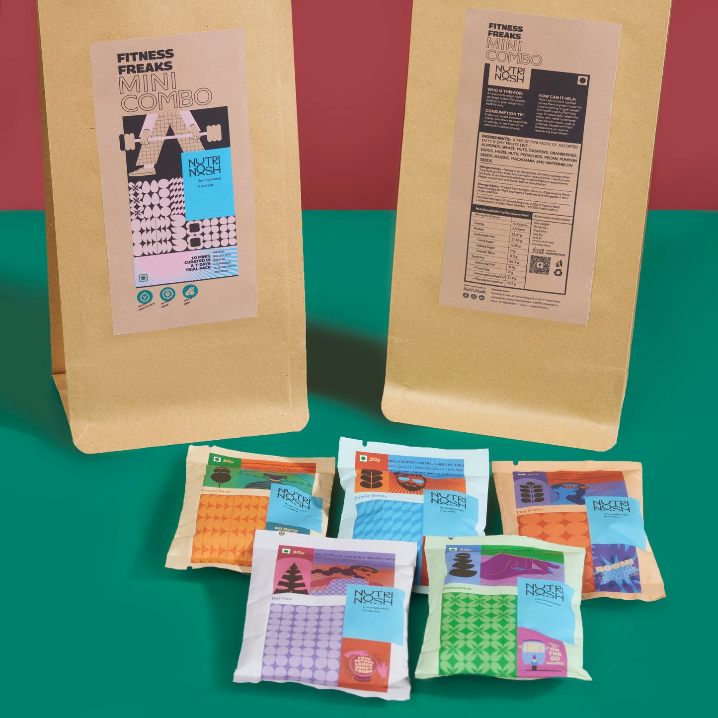 FITNESS FREAKS - MINI COMBO (15 mini packs x 25 gm each)