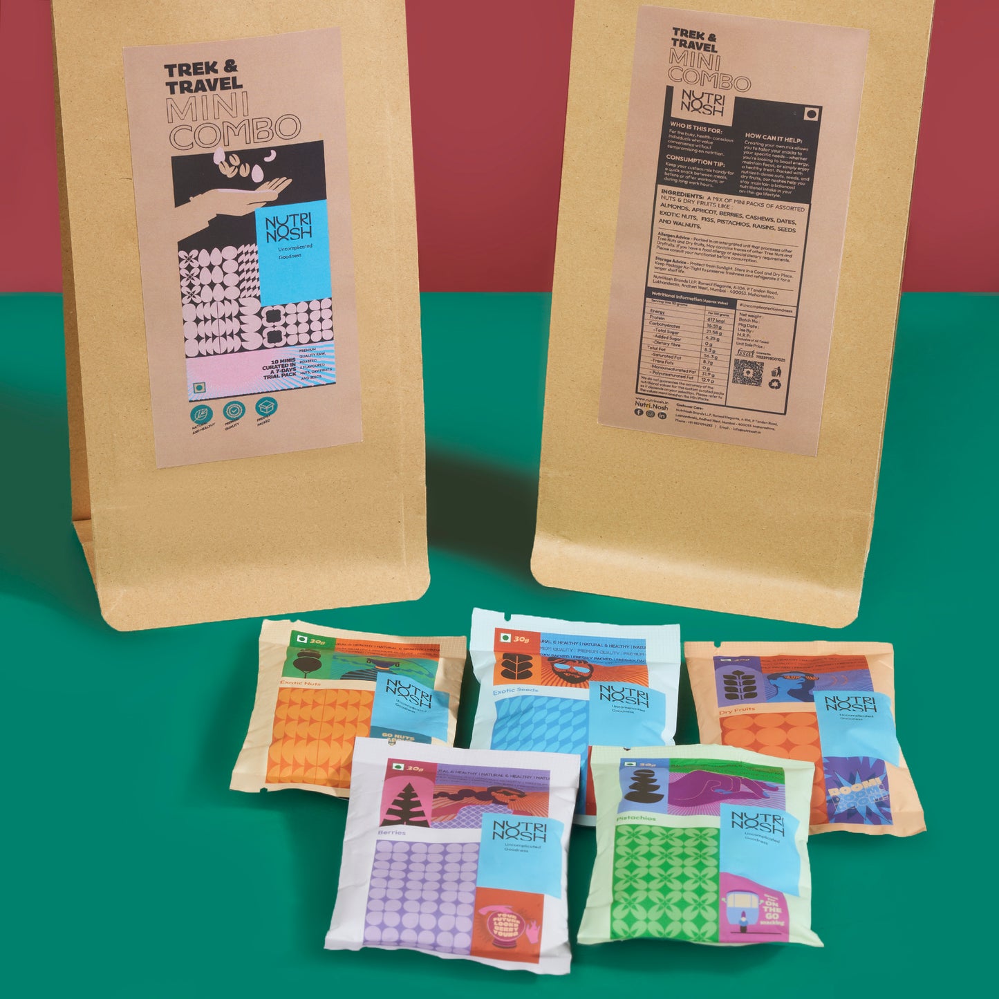 TRAVEL & TREK - MINI COMBO (15 mini packs x 25 gm each)